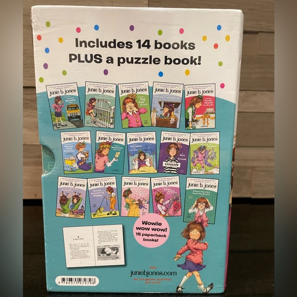 BNWT Junie B. Jones 1st Collection Book Plus Extra Puzzle Book Set NEVER OPENED - Picture 2 of 7